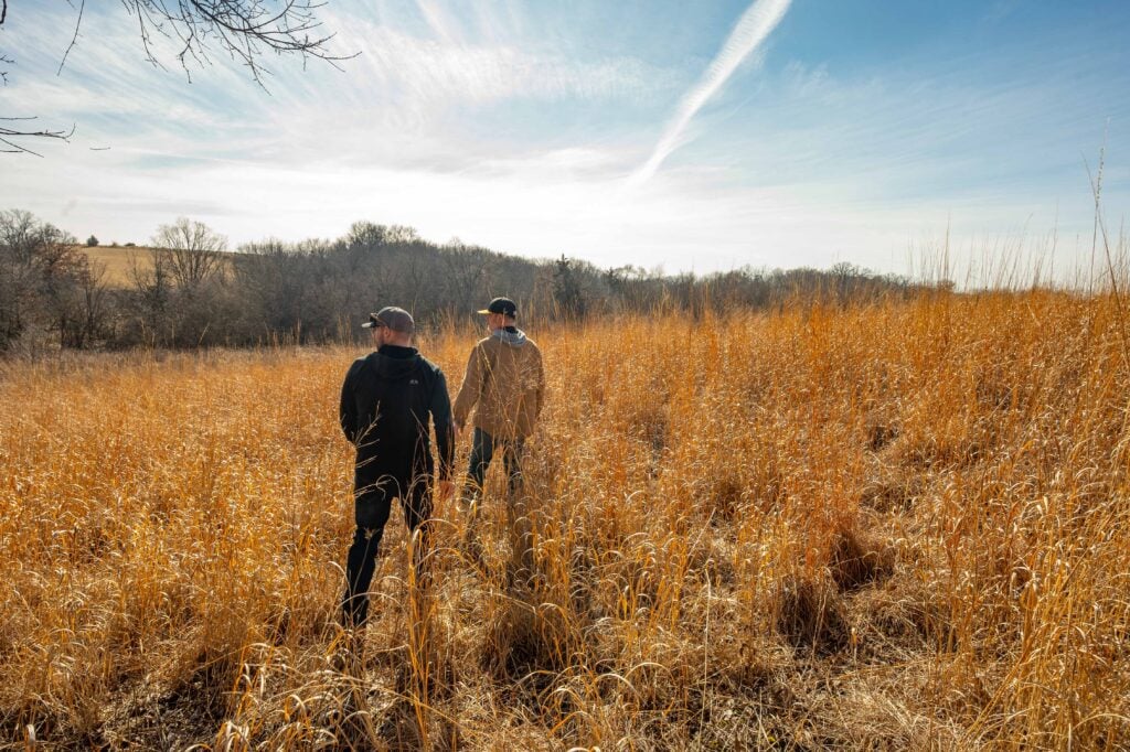 early spring land exploration